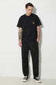 Carhartt WIP cotton trousers Abbott Pant I033126.8902 black SS24