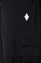 Штани Marcelo Burlon Cross Cotton Cargo CMCF014S24FAB0011001 чорний