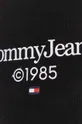 fekete Tommy Jeans pamut melegítőnadrág