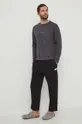 Хлопковые штаны лаунж Calvin Klein Underwear чёрный