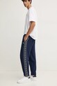 Lacoste pantaloni de trening tricotaj bleumarin XH7412