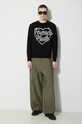 Human Made cotton trousers Military Easy Pants HM27PT002 green SS24