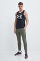 Under Armour spodnie treningowe 1380358 zielony SS24