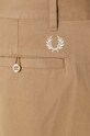 Pamučne hlače Fred Perry Straight Leg Twill Trouser T6530.363 bež