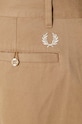 Fred Perry cotton trousers Straight Leg Twill Trouser T6530.363 beige