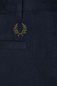 Βαμβακερό παντελόνι Fred Perry Straight Leg Twill Trouser T6530.608 σκούρο μπλε