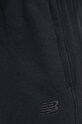 New Balance pantaloni de trening din bumbac negru MP41508BK