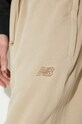 New Balance pantaloni de trening din bumbac MP41508SOT bej