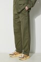 Universal Works pantaloni in cotone Fatigue Pant verde 132.LIGHT.OLIVE