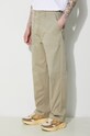 Universal Works pantaloni in cotone Fatigue Pant beige 132.STONE