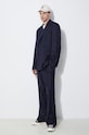 424 wool trousers Straight Leg Pants FF4SMT10BP.TR351.560 navy SS24