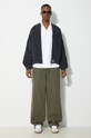 Bavlněné kalhoty Vans Premium Standards Easy Trouser LX VN000GZ2KCZ1 zelená SS24