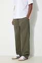 Bavlněné kalhoty Vans Premium Standards Easy Trouser LX zelená VN000GZ2KCZ1