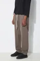 brązowy Rick Owens spodnie dresowe bawełniane