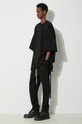 Rick Owens pantaloni de bumbac Knit Pants Creatch Cargo Drawstring DU01D1376.RIG.09 negru