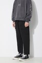 Rick Owens pantaloni de bumbac Woven Pants Creatch Cargo Cropped Drawstring negru DU01D1371.CB.09