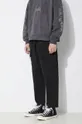 black Rick Owens cotton trousers Woven Pants Creatch Cargo Cropped Drawstring