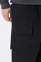 Rick Owens pantaloni de bumbac Woven Pants Creatch Cargo Cropped Drawstring DU01D1371.CB.09 negru