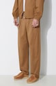 Βαμβακερό παντελόνι A.P.C. καφέ COGXS.H08428.CAB