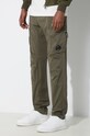 C.P. Company pantaloni Stretch Sateen Ergonomic Cargo verde 16CMPA063A005694G