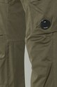 C.P. Company pantaloni Stretch Sateen Ergonomic Cargo 16CMPA063A005694G verde