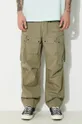zielony C.P. Company spodnie bawełniane Rip-Stop Loose Cargo