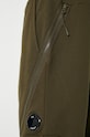 C.P. Company spodnie dresowe bawełniane Diagonal Raised Fleece 16CMSP084A005086W zielony