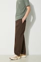 Памучен панталон ICECREAM Skate Pant кафяв IC24109