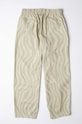 by Parra trousers Flowing Stripes Pant 51151. beige SS24
