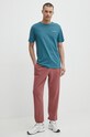 Reebok pantaloni de trening 100076352 burgundia SS24