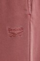 Reebok pantaloni de trening burgundia 100076352