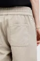 beżowy AllSaints spodnie z domieszką lnu HANBURY TROUSERS