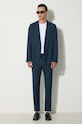 Paul Smith pantaloni in lana M1R.921T.G00001 blu navy AW24