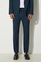 Paul Smith pantaloni in lana blu navy M1R.921T.G00001