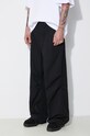 Bavlněné kalhoty Engineered Garments Over Pant černá OR343.ZT156