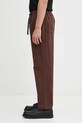 Pamučne hlače Gramicci Loose Tapered Ridge Pant G114.OGT smeđa SS25
