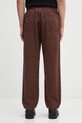 Odzież Gramicci spodnie bawełniane Loose Tapered Ridge Pant G114.OGT brązowy