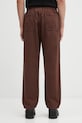 Odzież Gramicci spodnie bawełniane Loose Tapered Ridge Pant G114.OGT brązowy