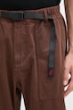 Pamučne hlače Gramicci Loose Tapered Ridge Pant smeđa G114.OGT