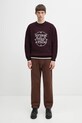 Gramicci spodnie bawełniane Loose Tapered Ridge Pant G114.OGT brązowy