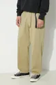 green Gramicci cotton trousers Loose Tapered Ridge Pant