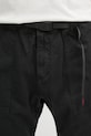 Gramicci pantaloni in cotone Loose Tapered Ridge Pant nero G114.OGT