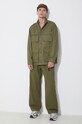 Хлопковые брюки Gramicci Rock Slide Pant G4SM.P087 зелёный SS24