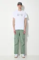 thisisneverthat cotton trousers green