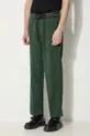 πράσινο Βαμβακερό παντελόνι Corridor Floral Embroidered Trouser
