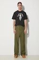 Needles cotton trousers String Fatigue Pant OT181 green SS24