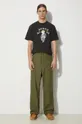 Needles cotton trousers String Fatigue Pant green