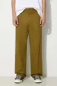 green Maison Kitsuné cotton trousers Relaxed Chino