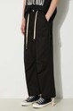 Kalhoty PLEASURES Wander Wide Leg Pants černá P24SU039.BLACK
