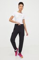 Хлопковые спортивные штаны EA7 Emporio Armani 3DUP53.PJTKZ чёрный SS24